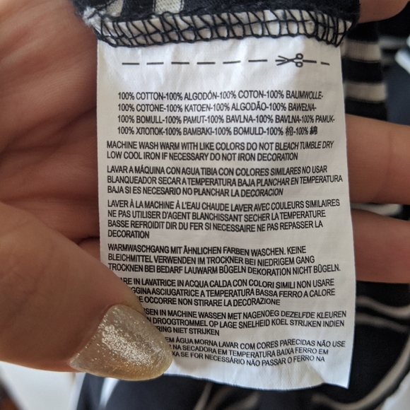 Vans - black and white striped maxi size S - Picture 4 of 4